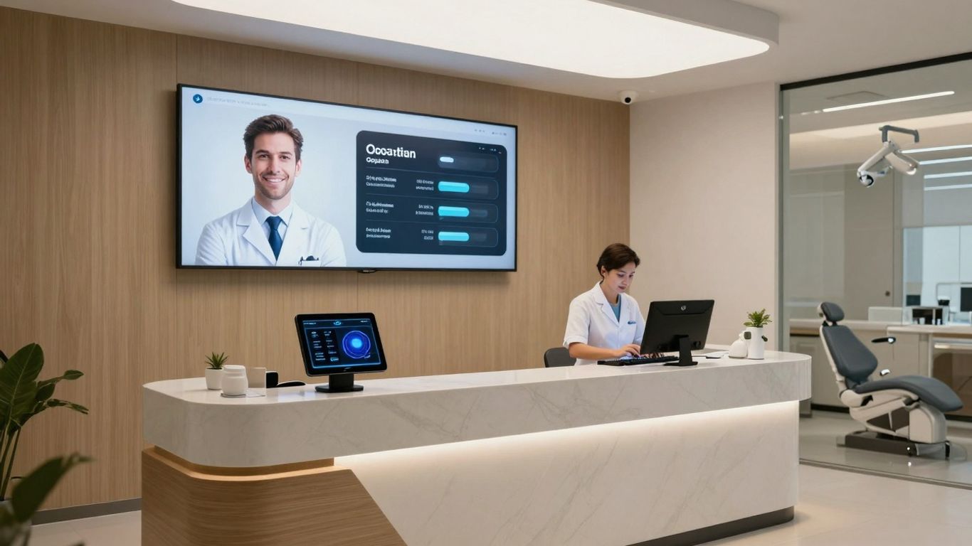 Dental office AI receptionist interface