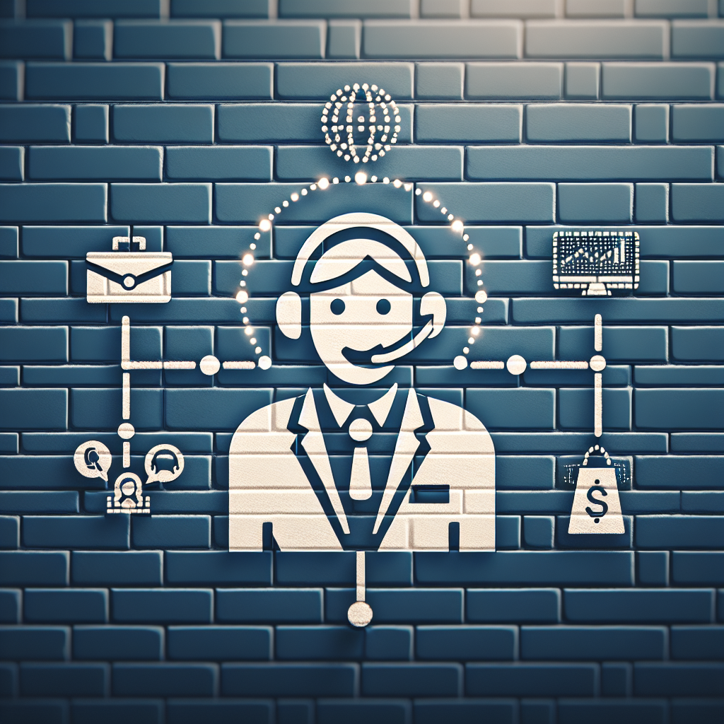 Image of a friendly virtual receptionist interface assisting customers via phone or computer.
