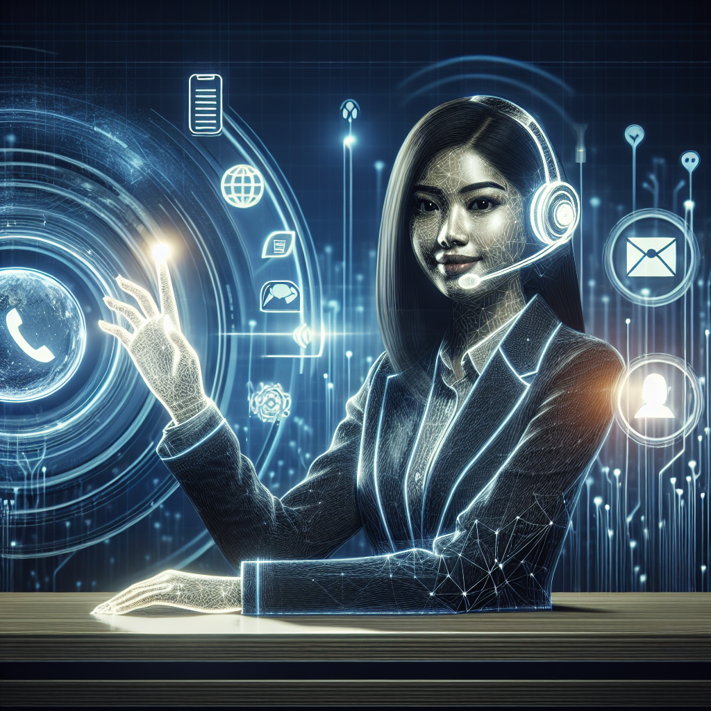 Image illustrating a virtual receptionist and call automation interface