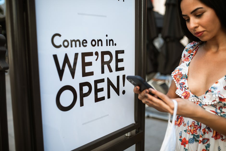 A dynamic visualization of a businessperson managing customer engagement through a smartphone, highlighting text messages and automated responses.
