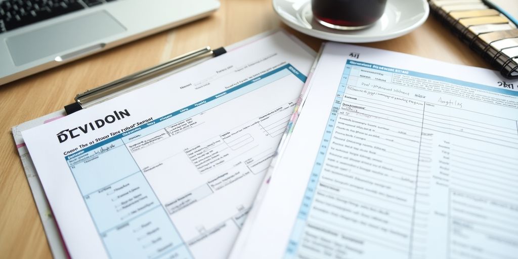 Organized desk with calendar and tax documents for appointments.