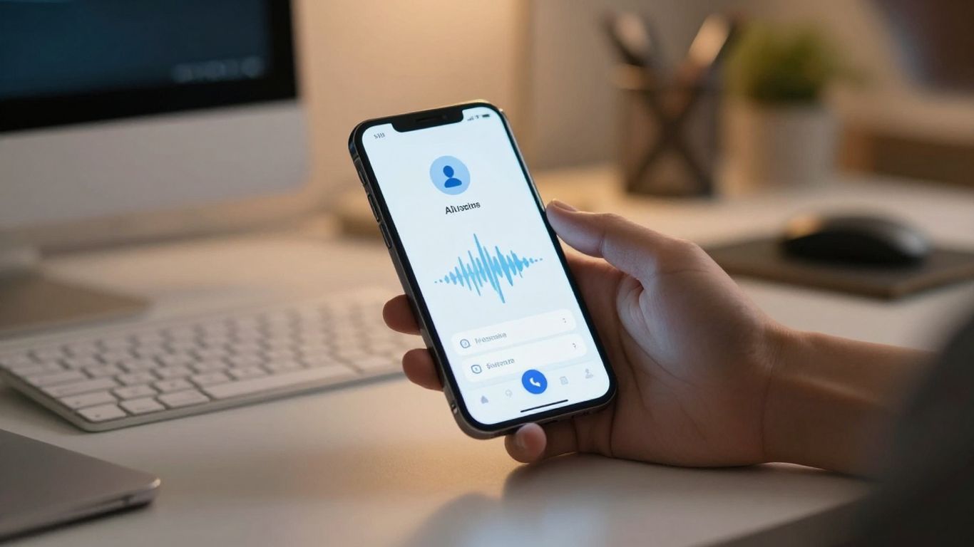 AI voice assistant handling calls for home services.