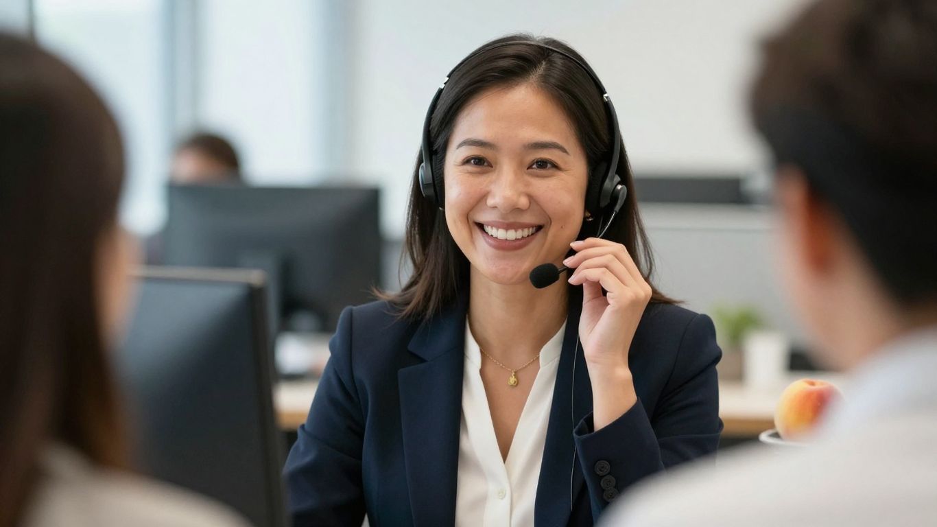 AnswerFirst answering service professional in Georgia office.
