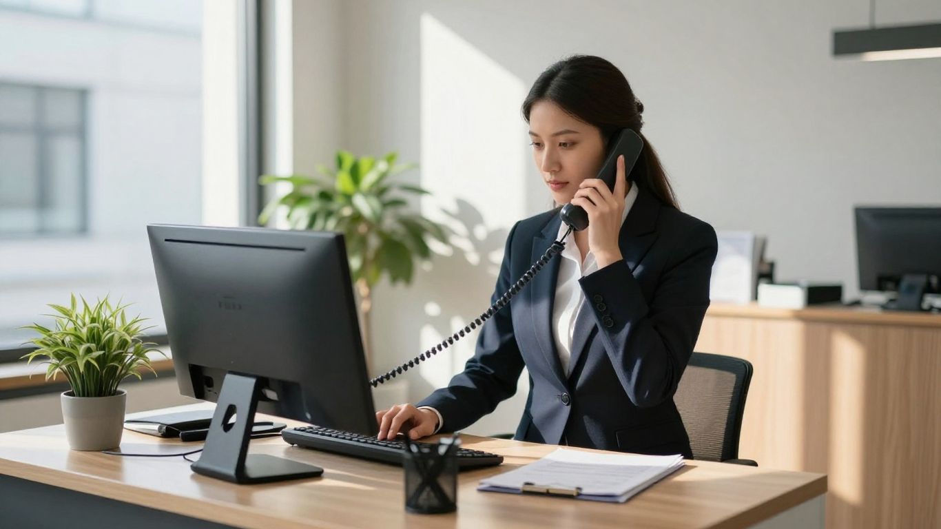 Real estate agent using a 24-hour answering service.