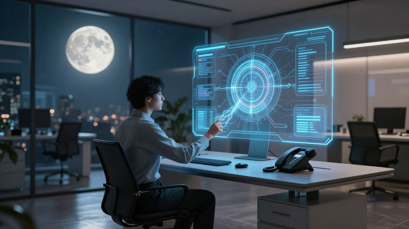 AI answering business calls after hours.