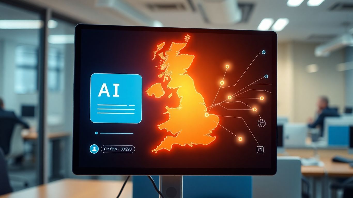AI chatbot optimizing business hours in the UK.