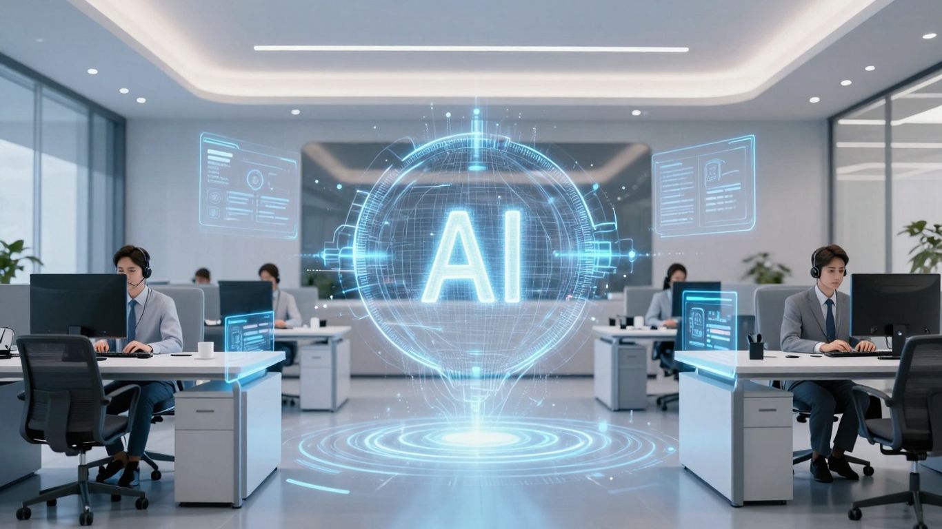 AI automating customer support for business growth.