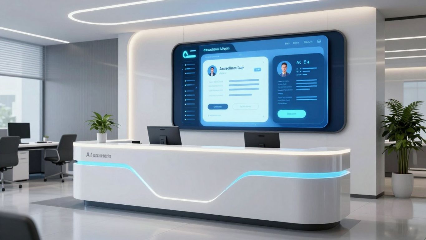 AI receptionist software interface