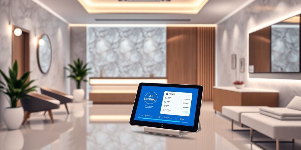 Medspa receiving appointment from AI chatbot.