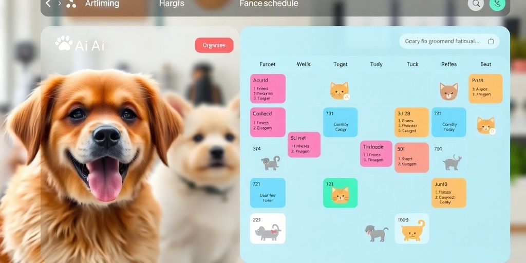 AI managing pet grooming appointments.