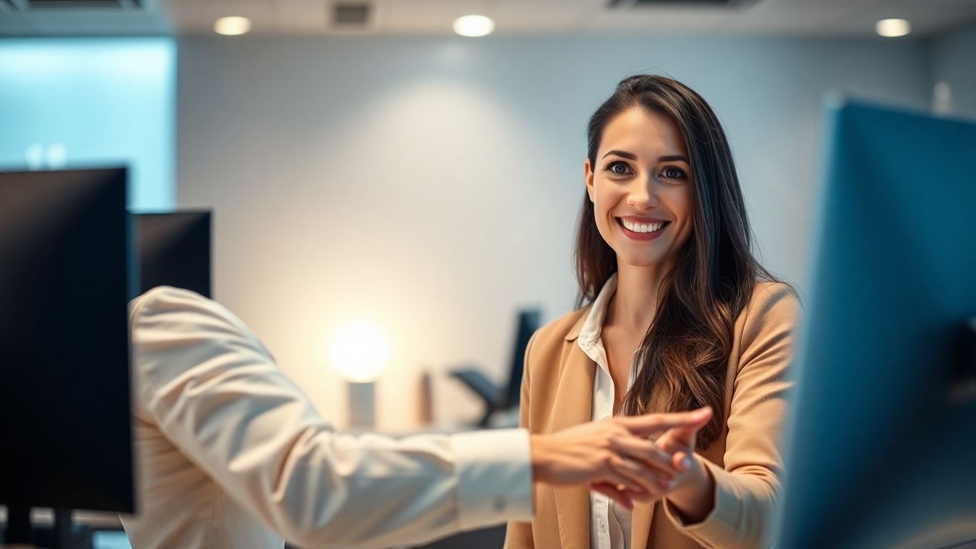 AI receptionist assisting business growth