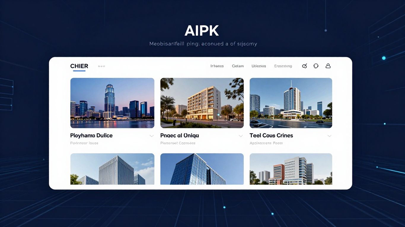 AI real estate website builder interface