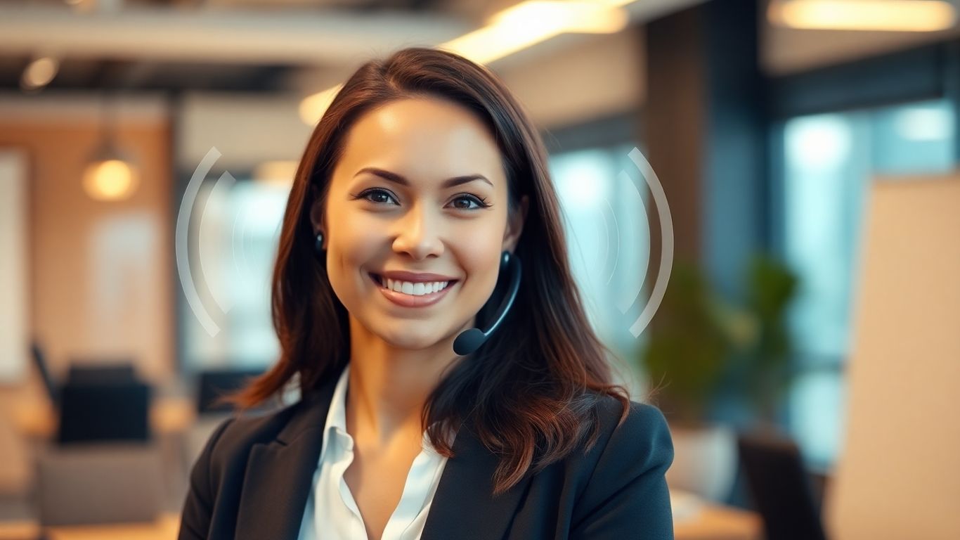AI voice for virtual receptionist