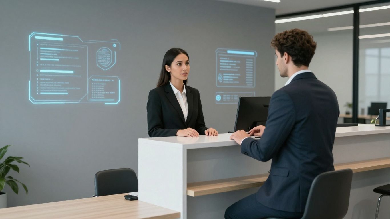 Lawyer's virtual receptionist with AI integration.