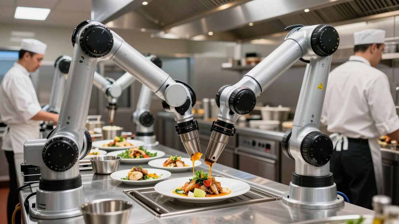 AI in restaurant kitchen