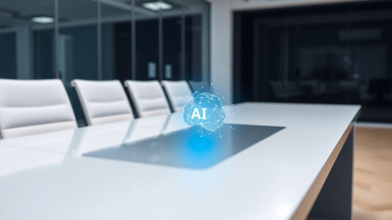Drift AI chatbot interface on a modern desk.