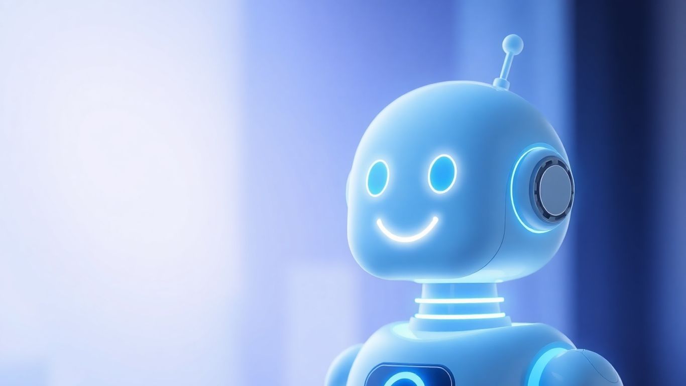 AI chatbot interface with a glowing aura.
