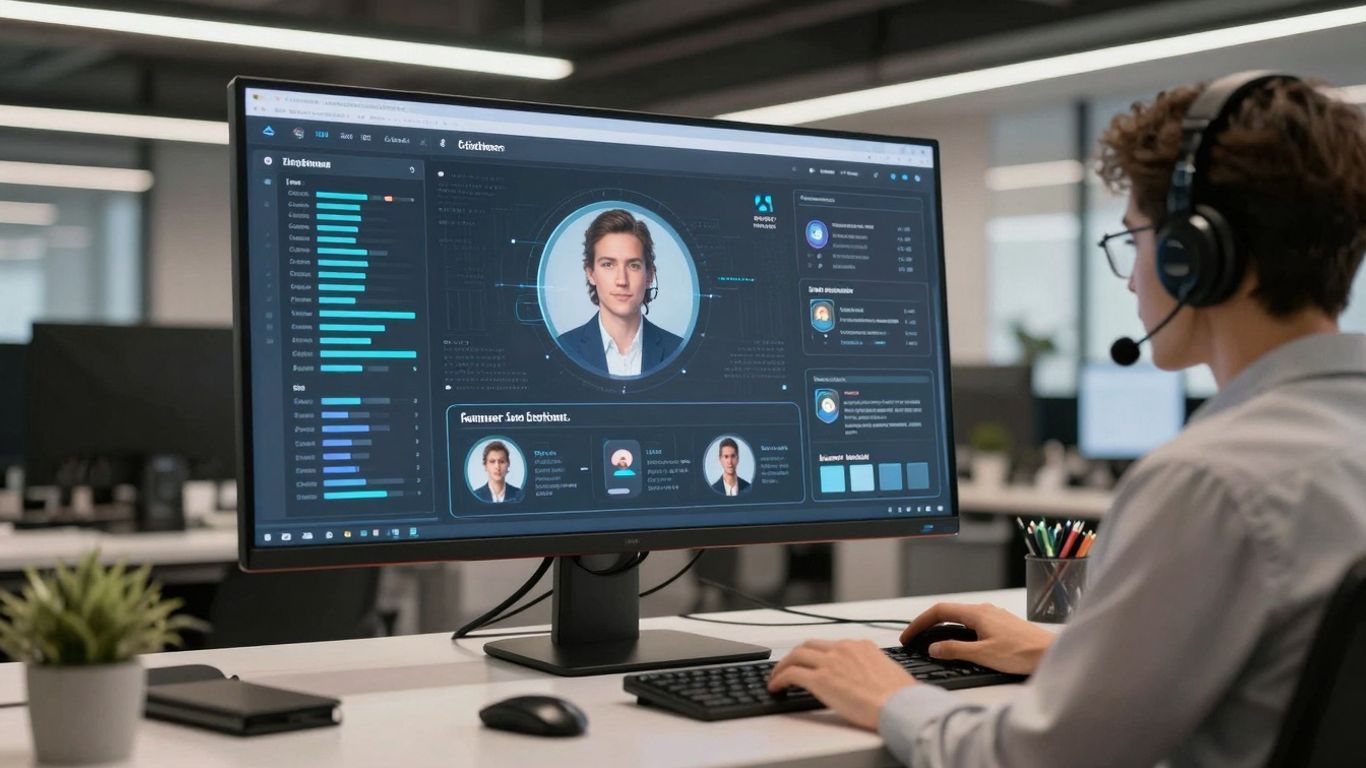 Crescendo.ai platform interface with AI customer support.