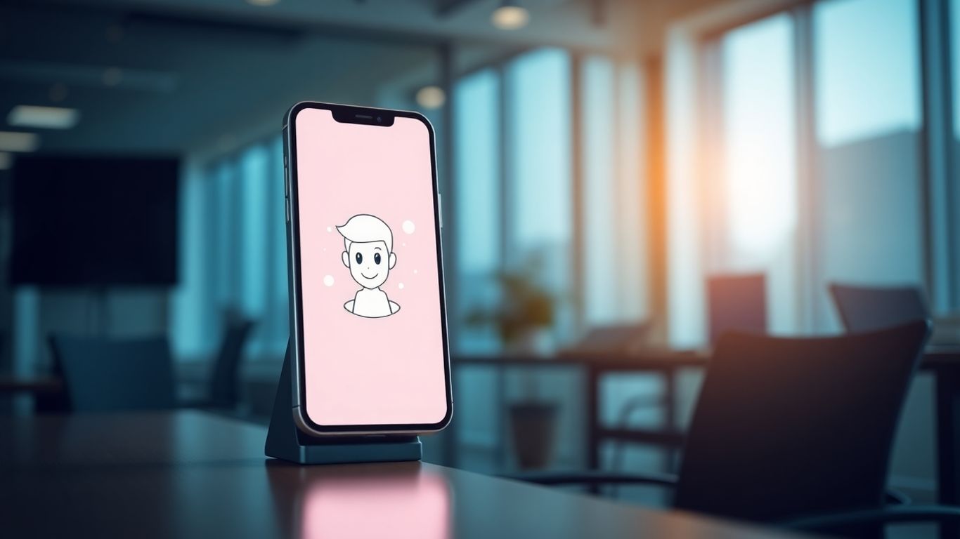 AI phone receptionist on a smartphone screen