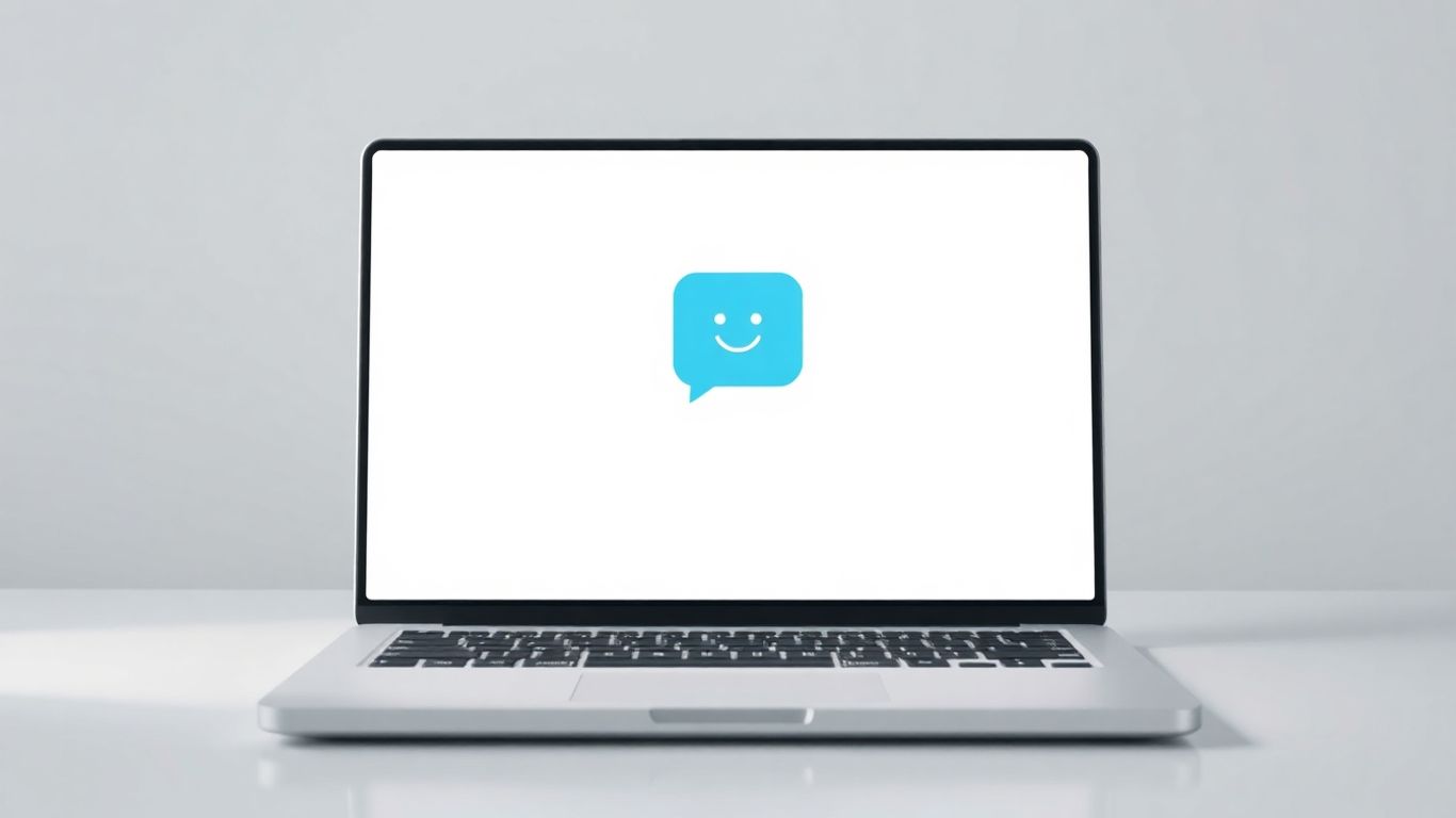 Smartsupp chatbot interface on a laptop screen.