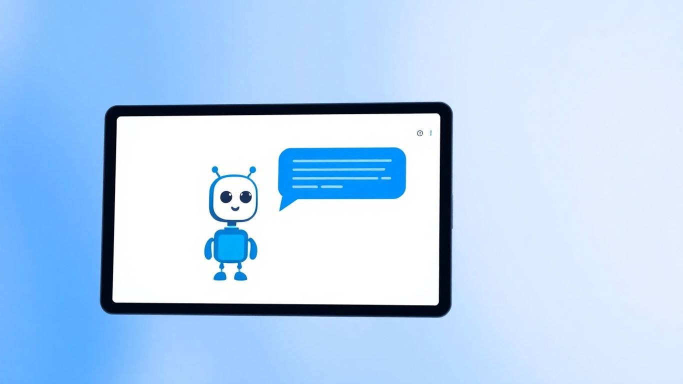 Tidio AI chatbot interface with friendly robot icon.