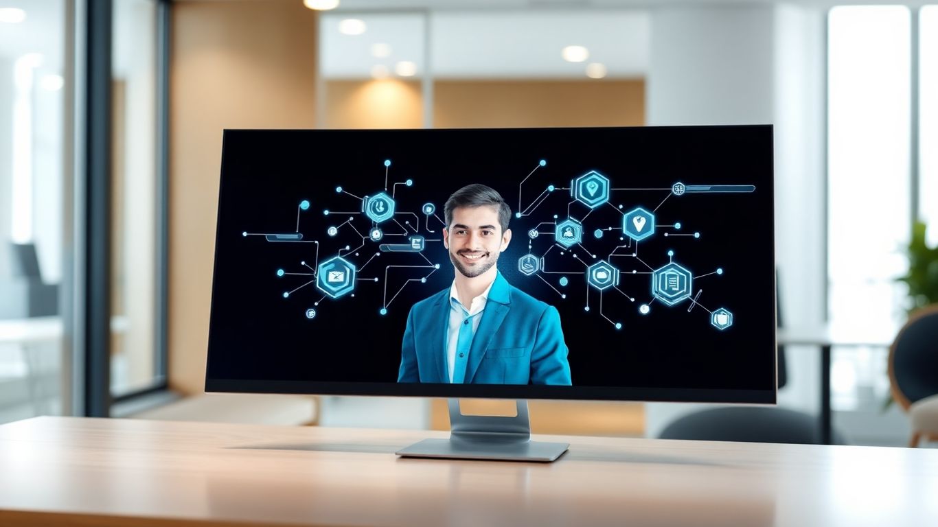 AI front desk avatar interface