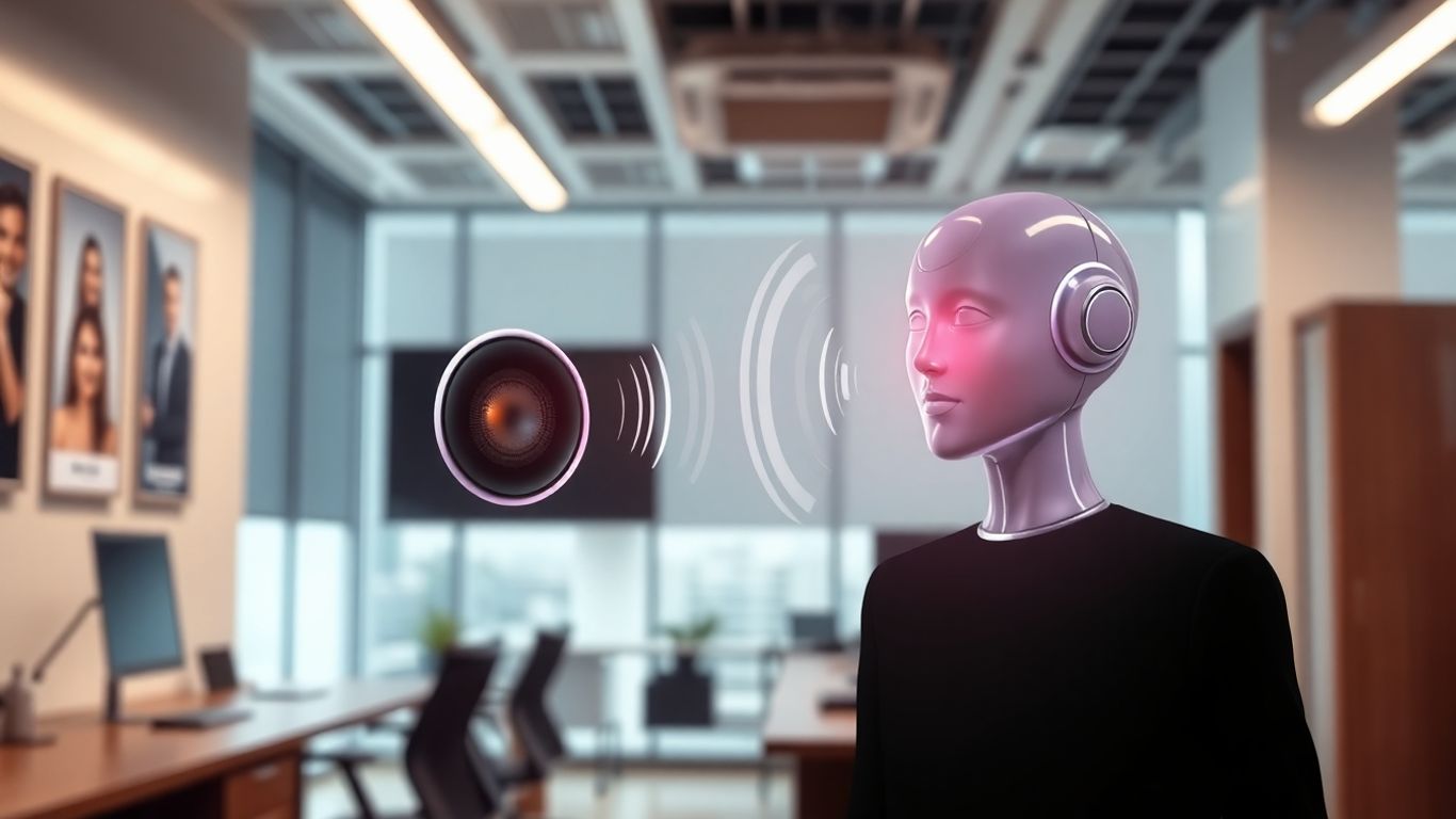 AI virtual receptionist voice interface