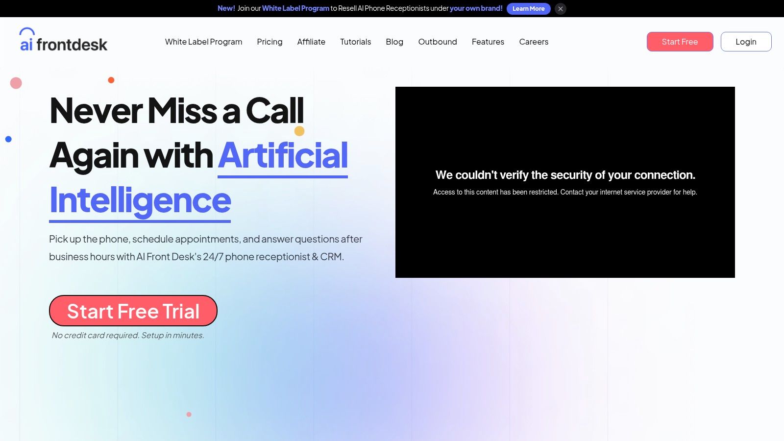 My AI Front Desk