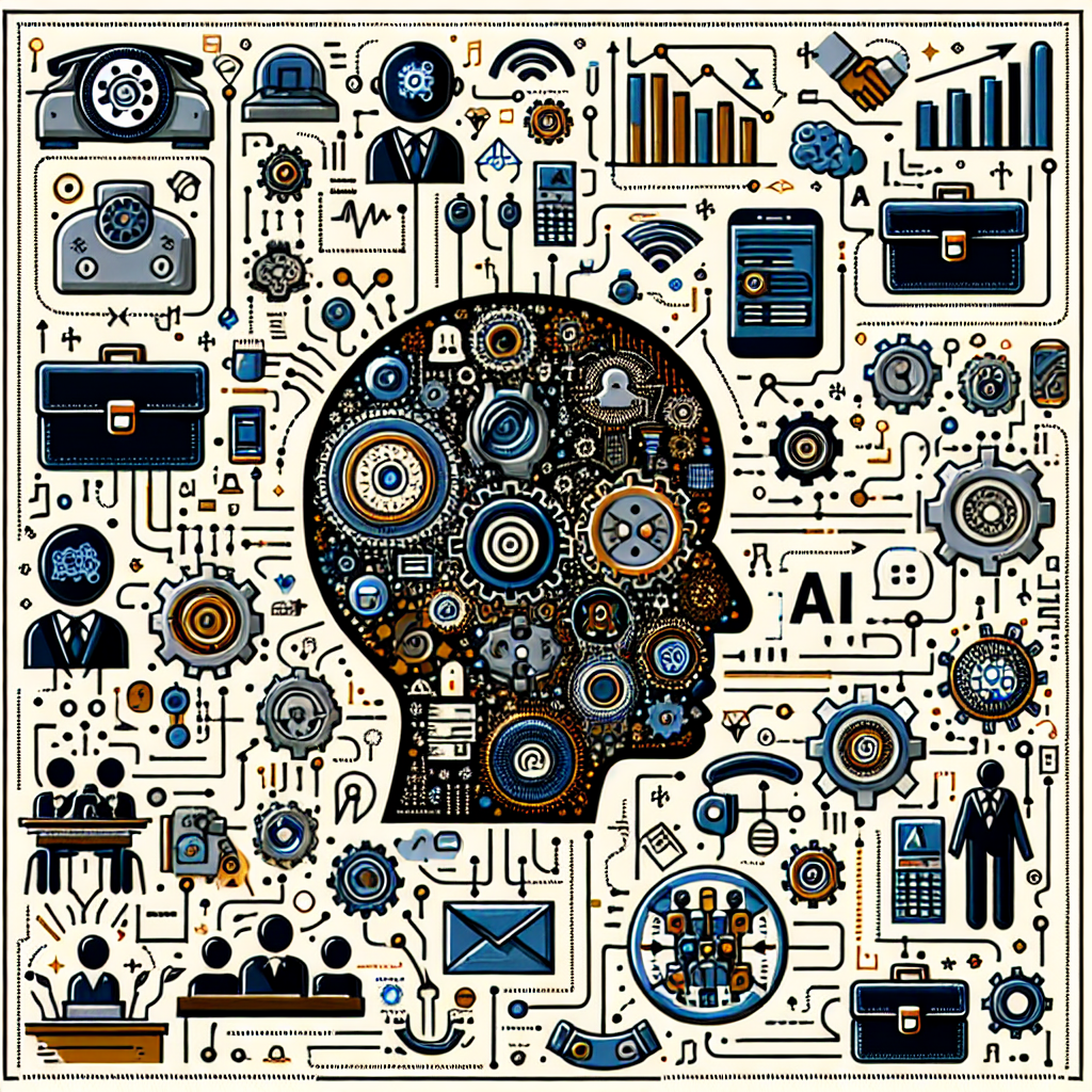 An infographic depicting the benefits of AI in business communication.