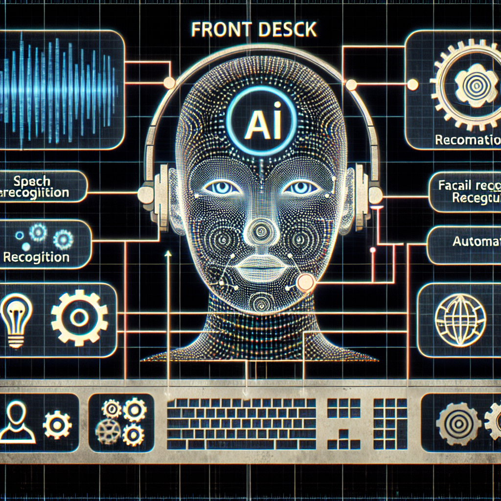 A screenshot demonstrating the My AI Front Desk interface showcasing its features.