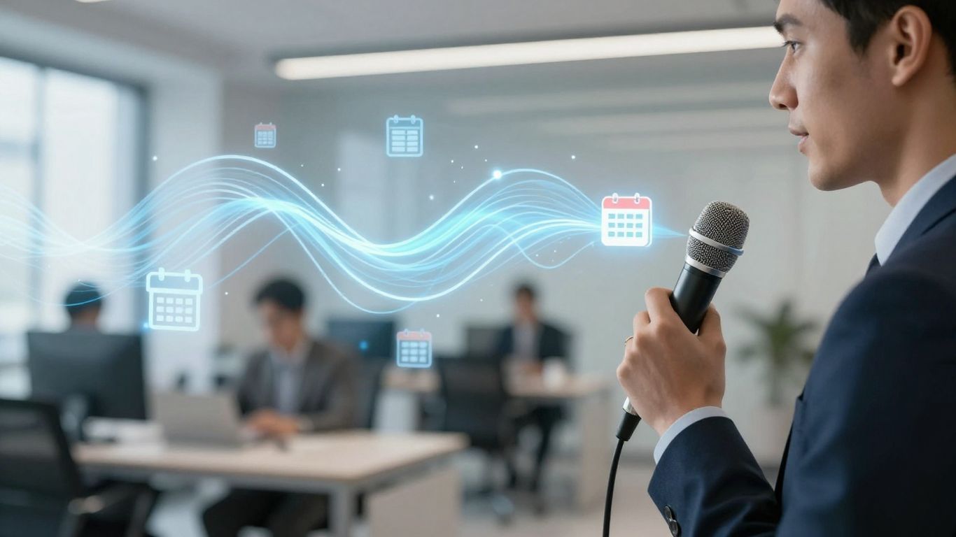 Voice AI scheduling appointments seamlessly.