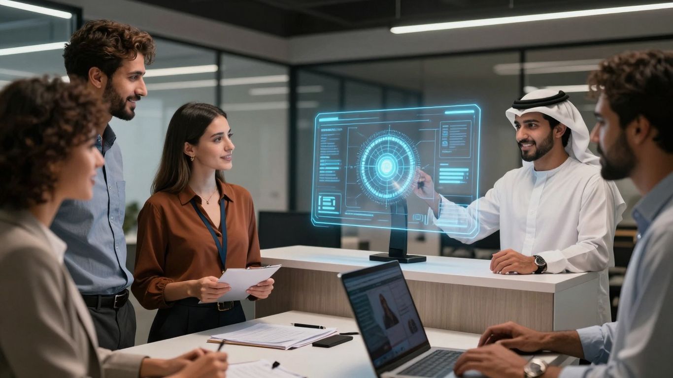 AI receptionist enhancing business communication