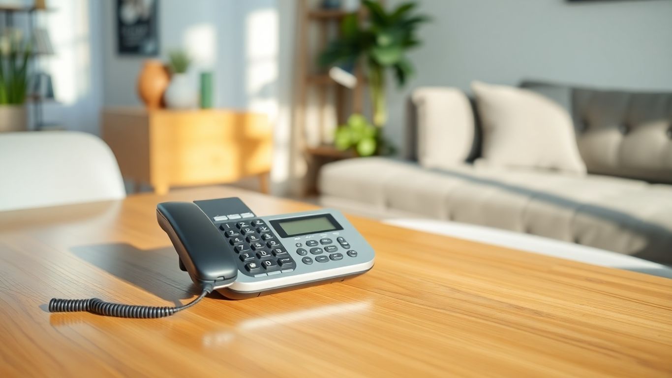Home phone system with auto attendant