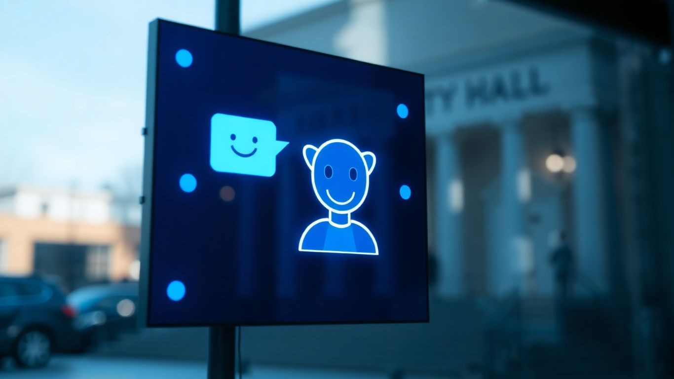 AI chatbot assisting citizens with municipal services.