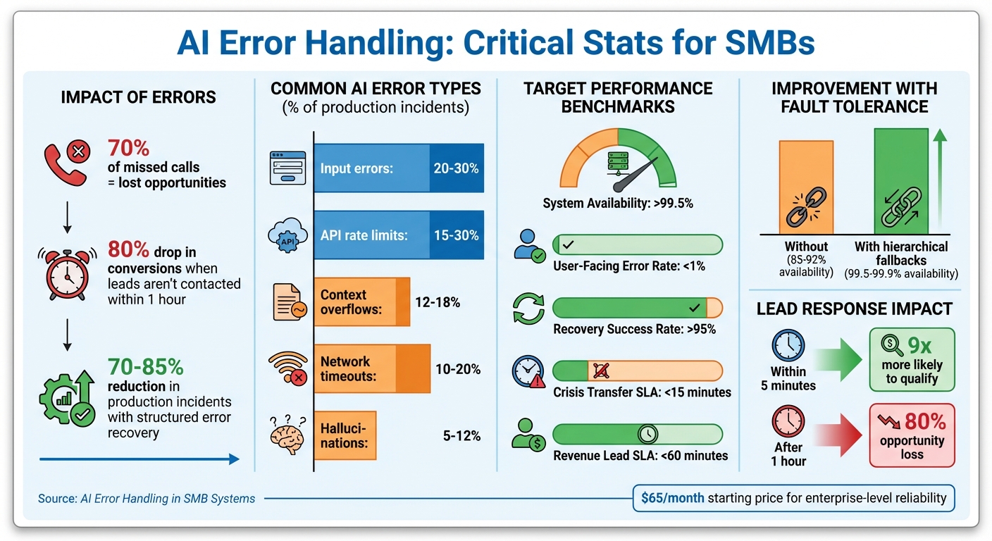 AI Error Handling Key Metrics and Benchmarks for SMBs