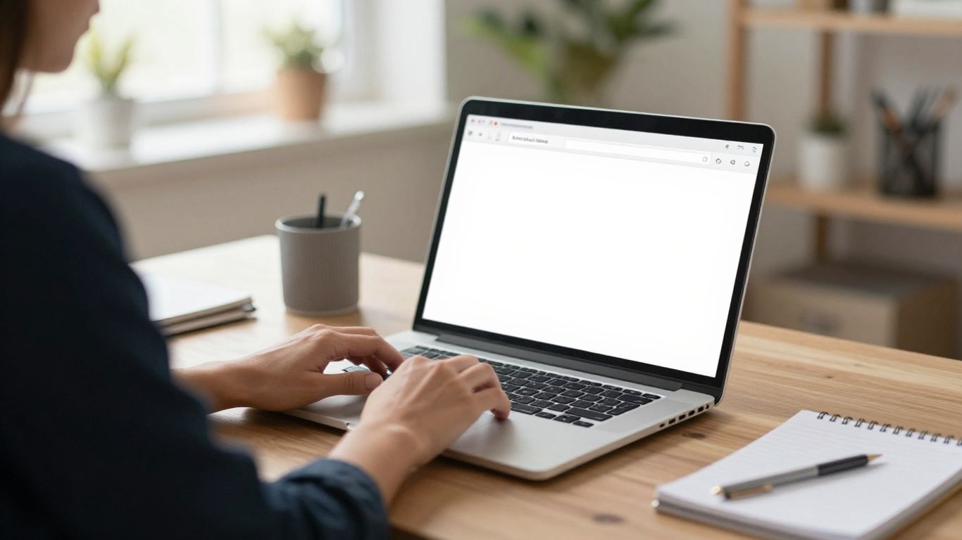 Home office setup for remote answering service jobs.