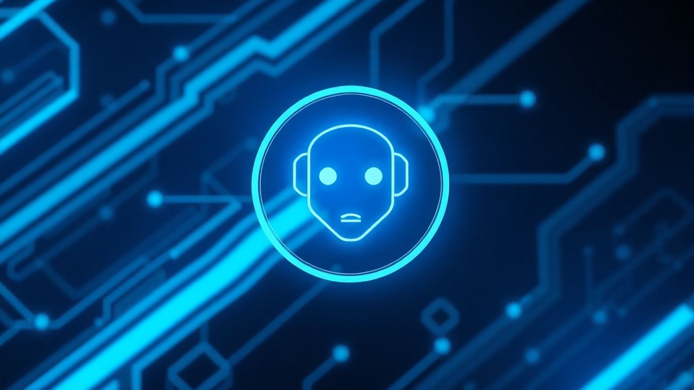 Grok AI chatbot interface with futuristic design elements.