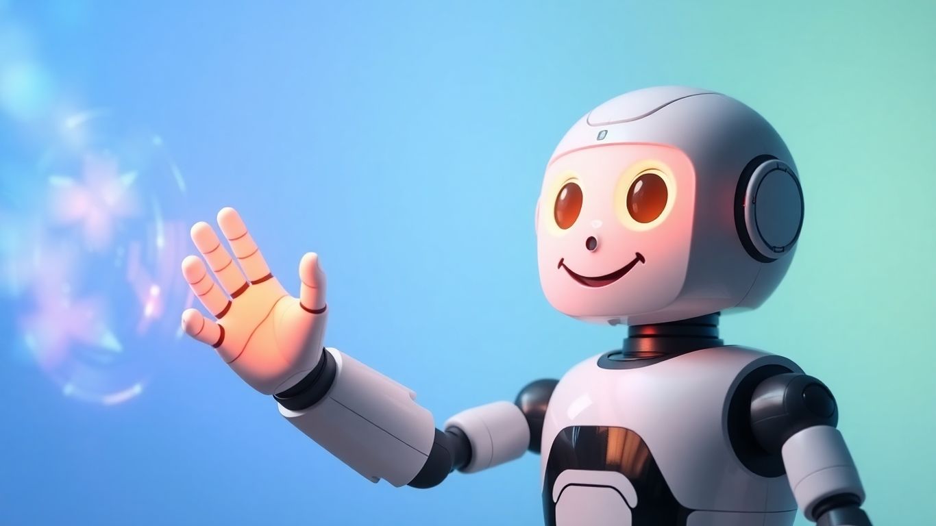 Robot assisting with 24/7 business support