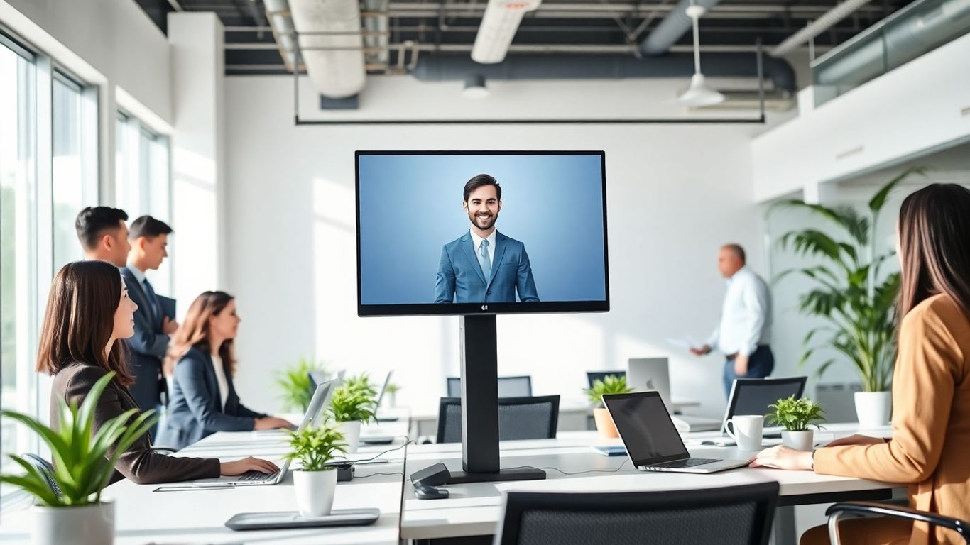 Virtual receptionist aiding professionals in modern Laredo office