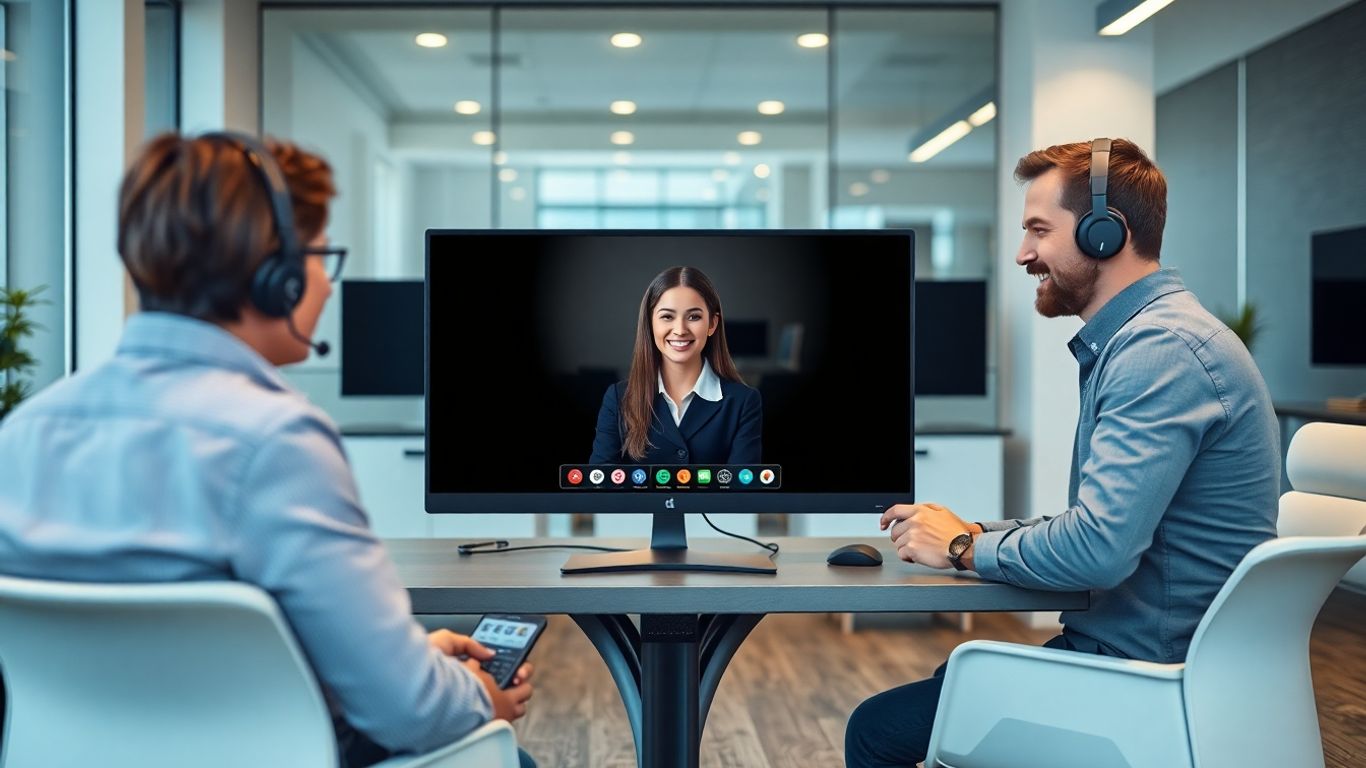 Scranton office with virtual receptionist assisting business owner