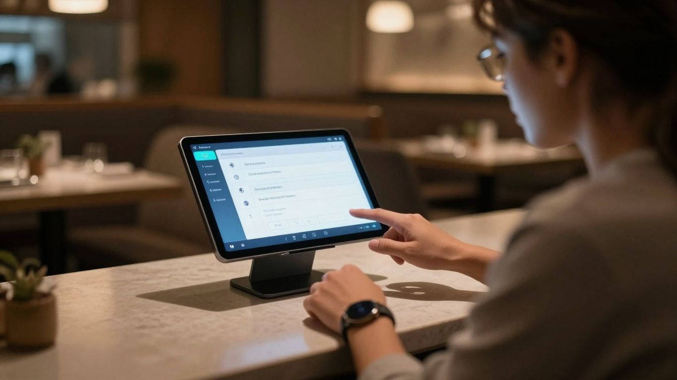 AI ordering system in a modern restaurant