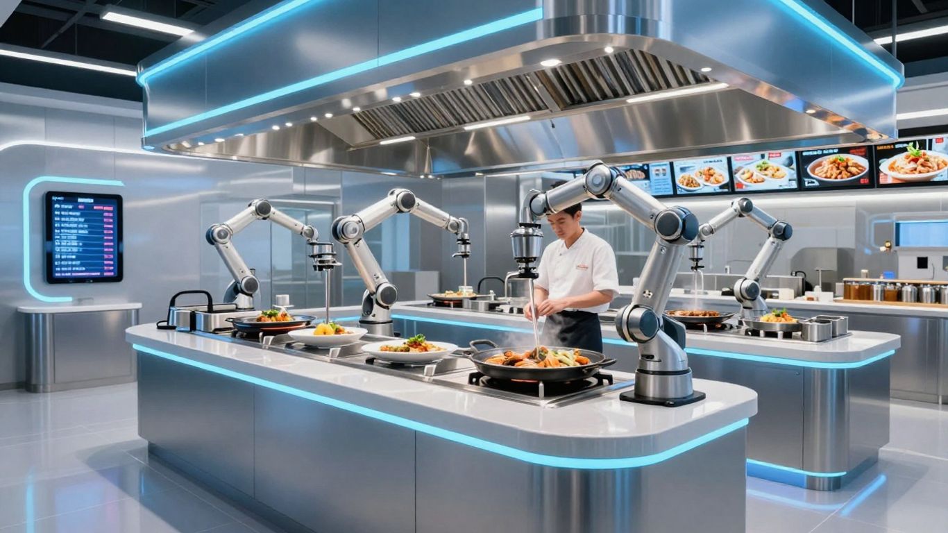 AI in a restaurant kitchen