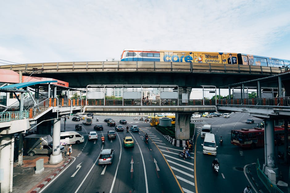 A bustling city street filled with traffic, symbolizing network congestion affecting data transmission.