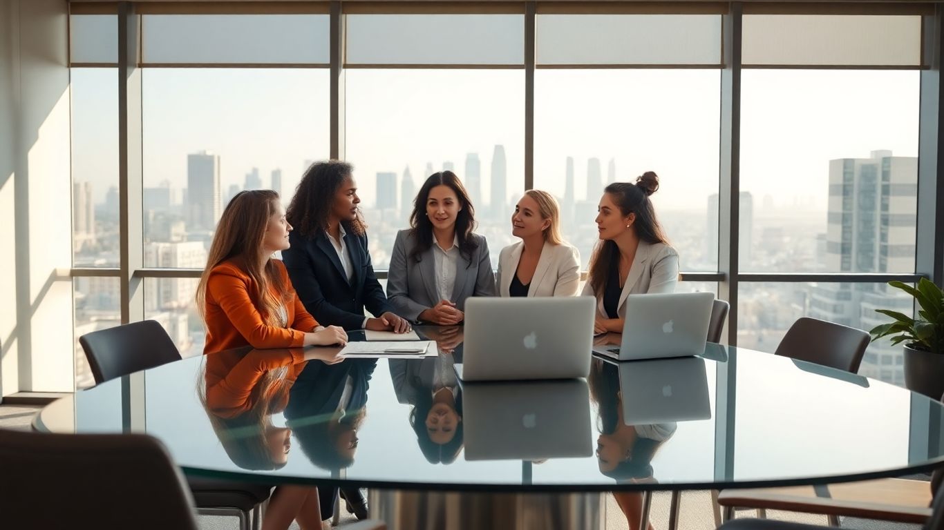 Business team meeting in a Los Angeles office
