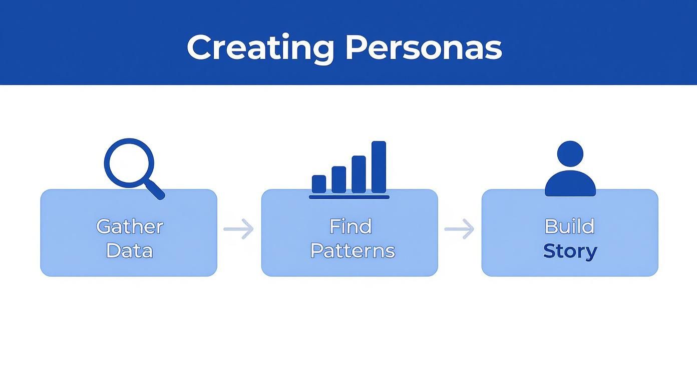 Infographic about how to create buyer personas