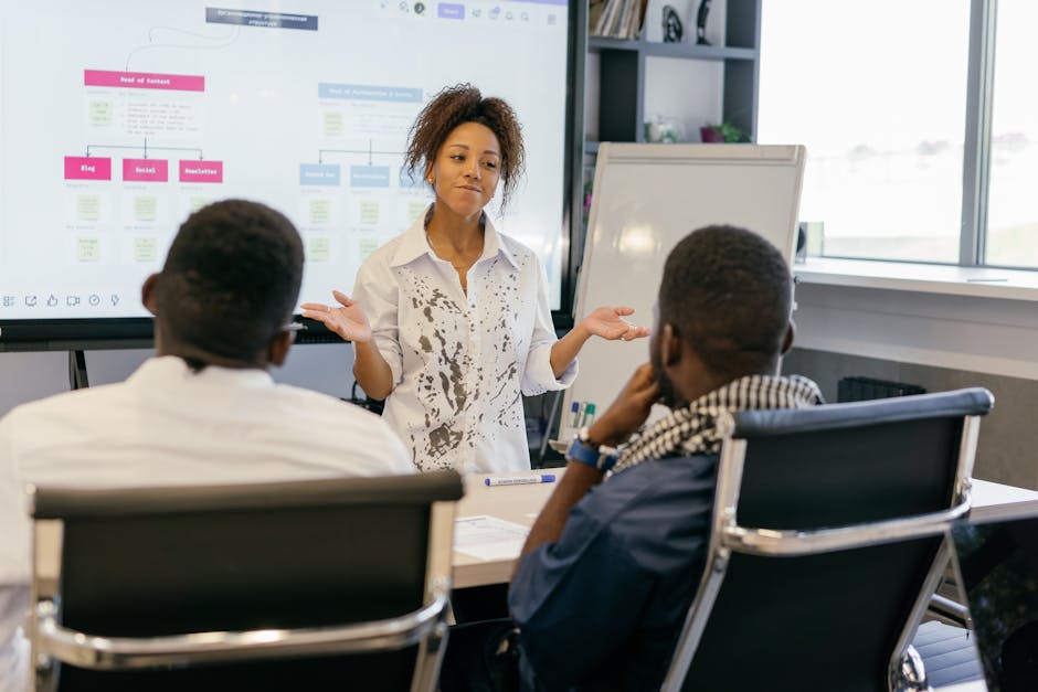A vibrant illustration of a diverse team collaborating around a digital call management dashboard, showcasing modern technology in action.