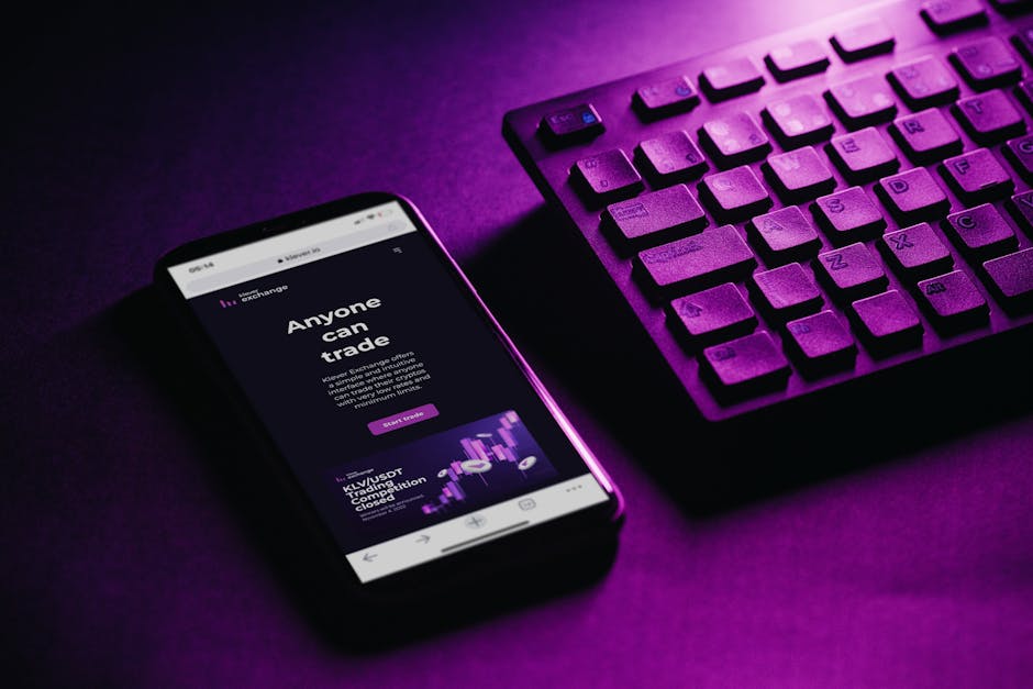 An innovative workspace with a smartphone and business phone showing seamless connectivity.