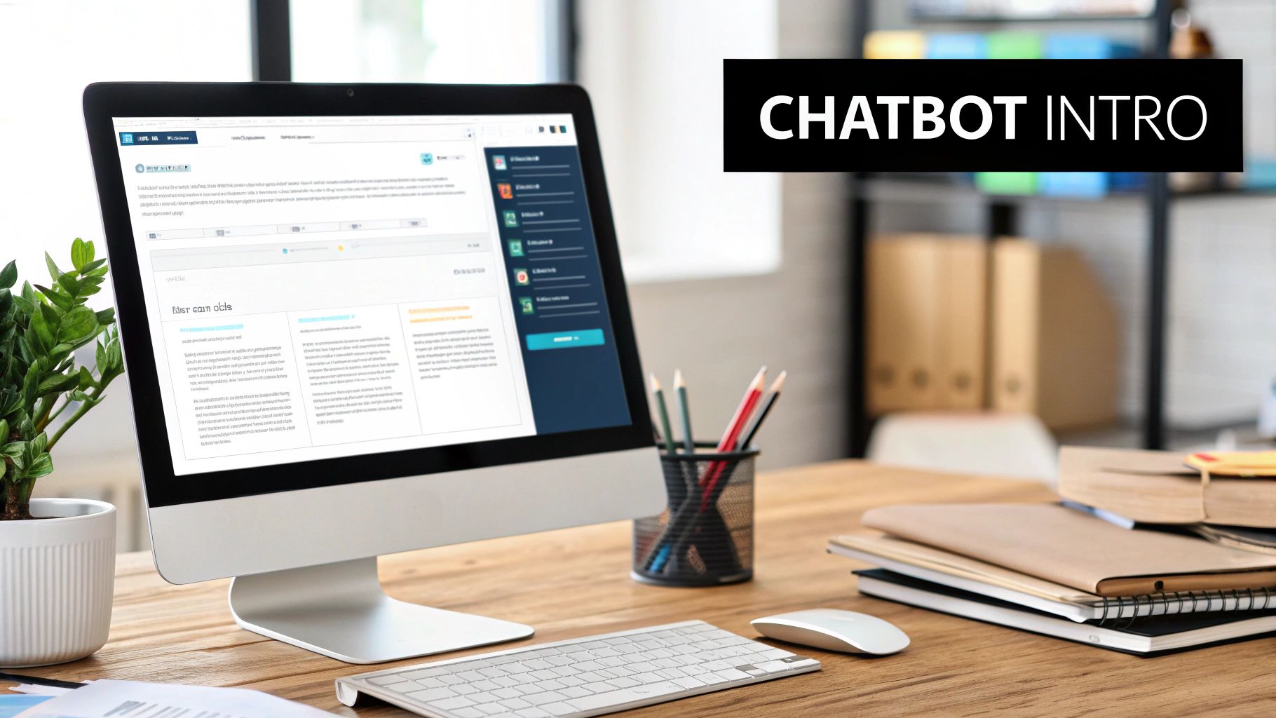 AI-powered chatbot assisting customers