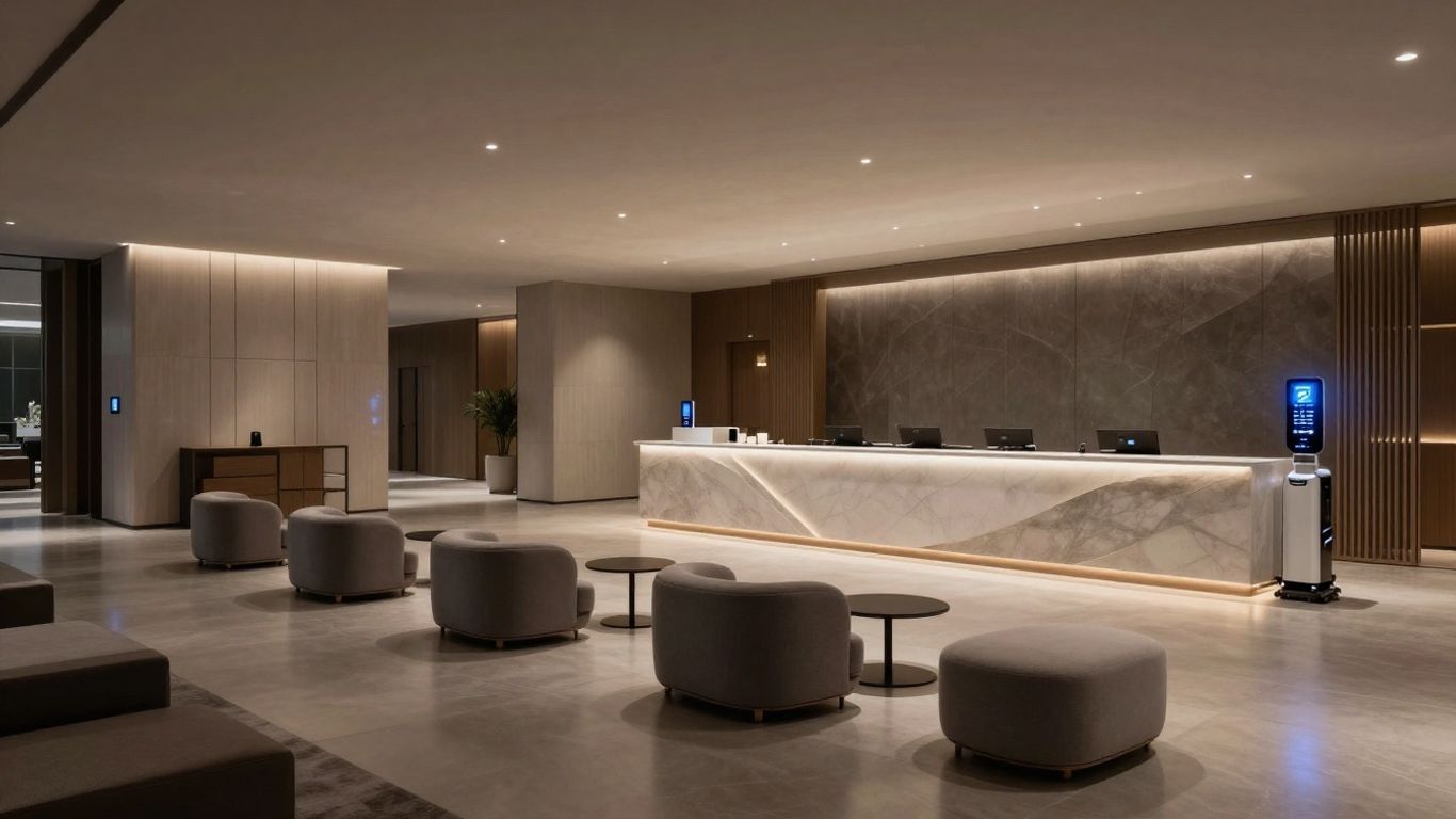 AI hotel service orchestration concept