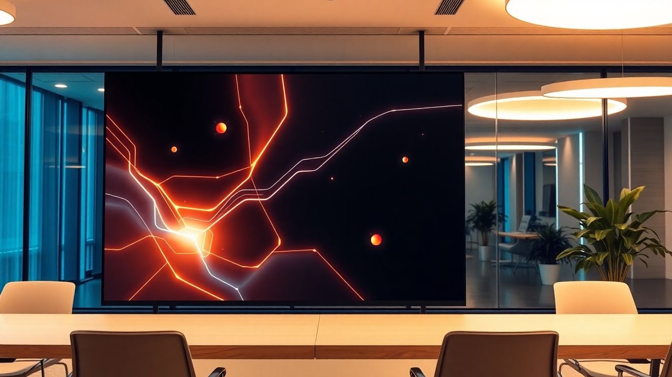 AI chatbot interface on a futuristic screen.